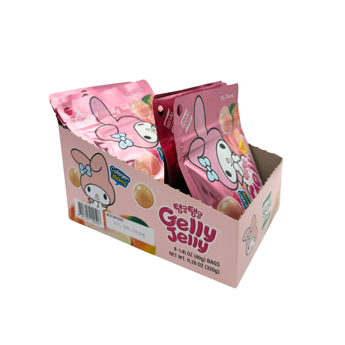 Limited Import - Sanrio Gelly Jelly Peach 8ct, BB 7/28/26 - OVERRATED