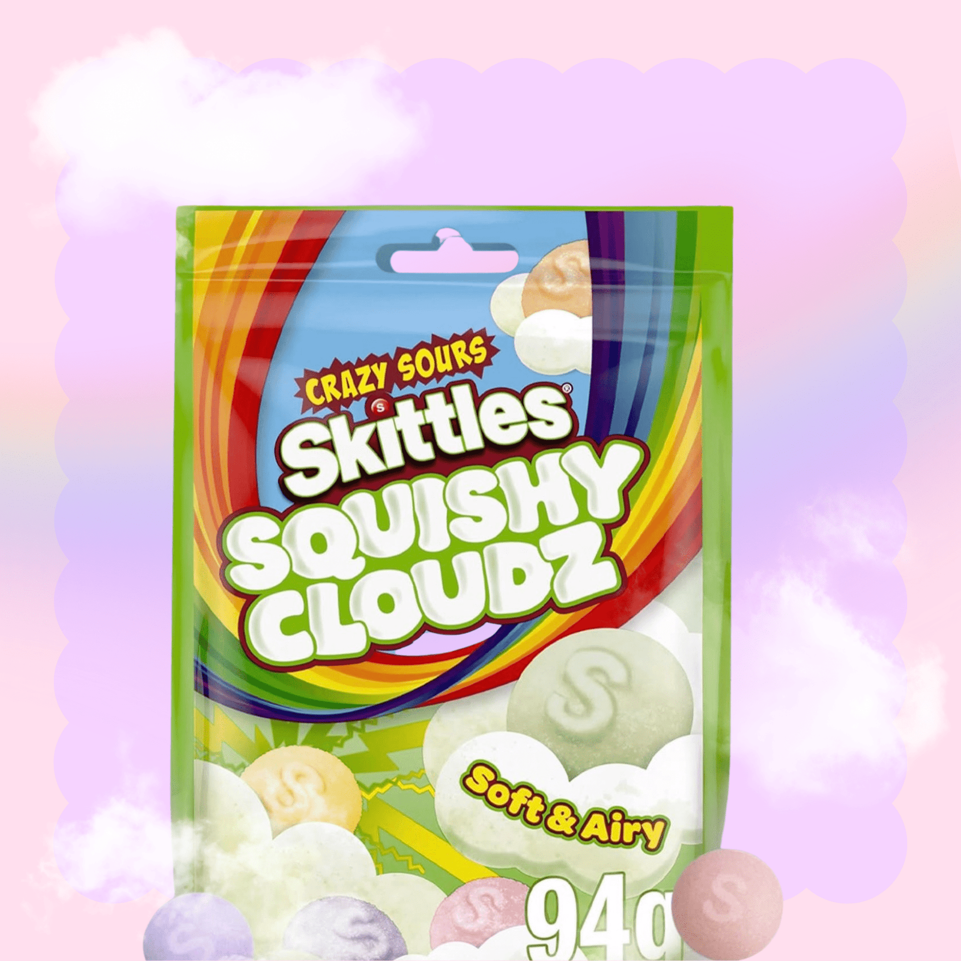 Imported Skittles candy sour soft chews limited edition 94g pack - Overrated Korean Beauty & More