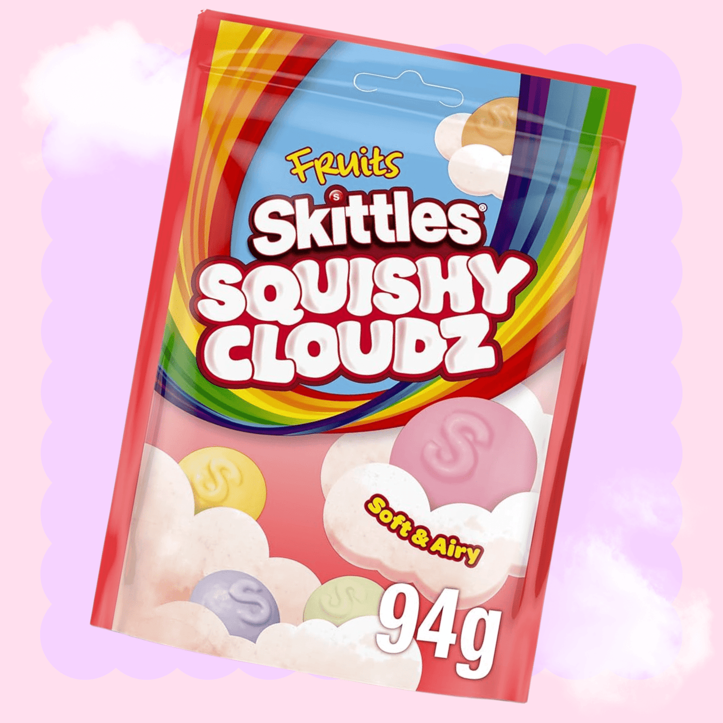 Limited Import - Skittles Squishy Cloudz Fruits 94g - OVERRATED