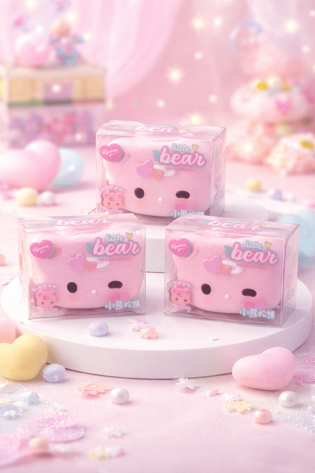 Little Pastel Bear Marshmallow Squishy Sensory Toy - OVERRATED