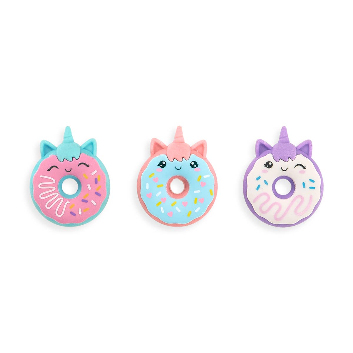 Magic Bakery Unicorn Donuts Scented Erasers - Set of 3 - OVERRATED