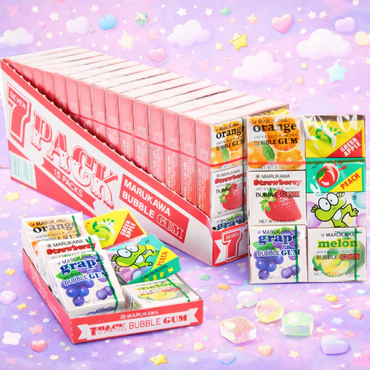 Japanese bubble gum Marukawa assorted fruit flavors pack - Overrated Korean Beauty & More