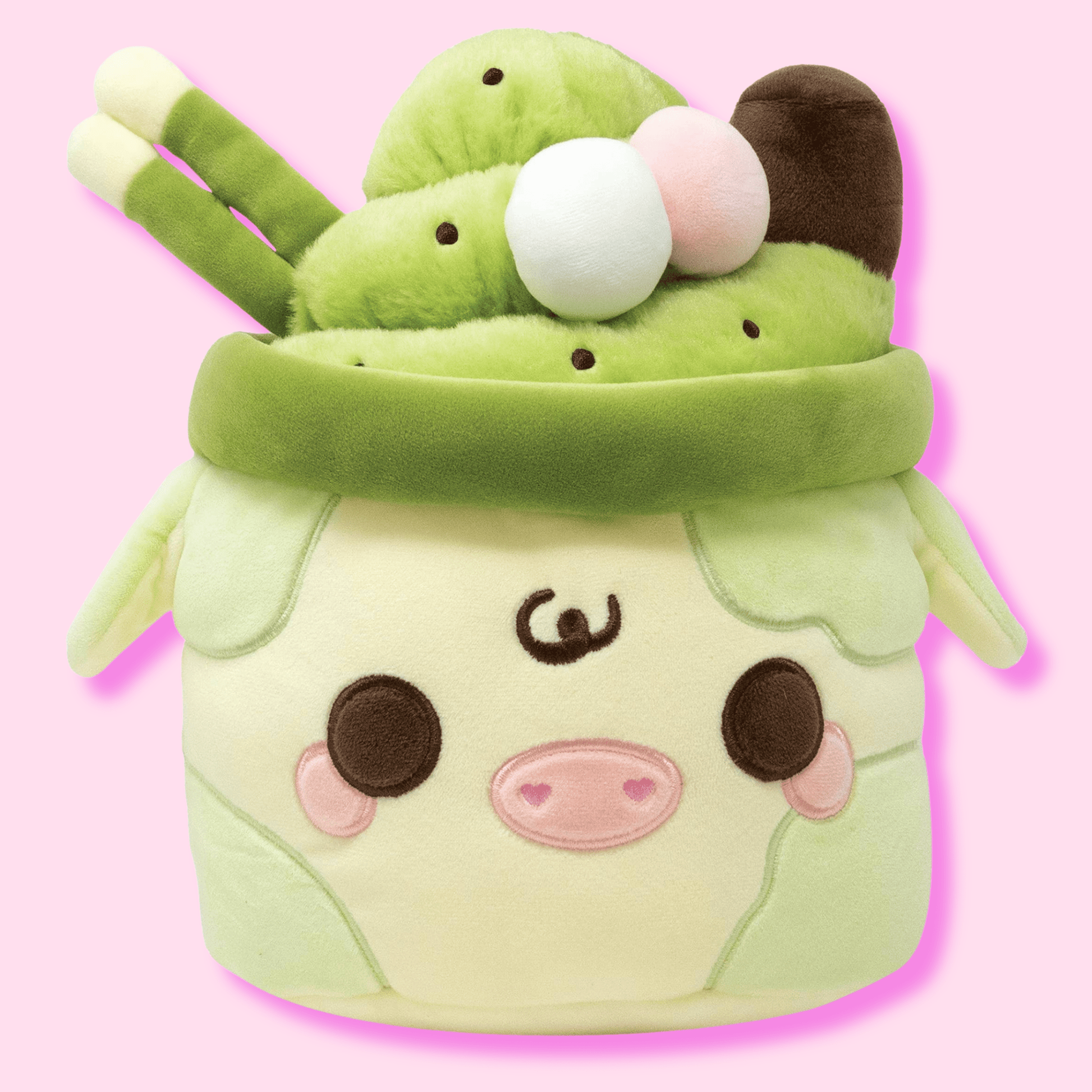 Matcha Mooshakeo Fluffy Dessert Food Plushie - OVERRATED