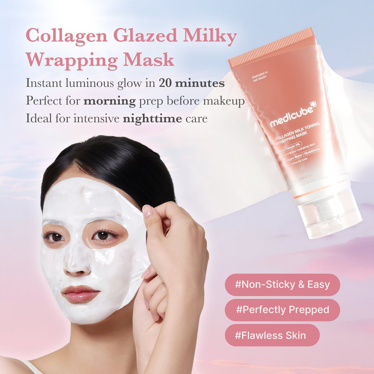 medicube Collagen Milky Glow Daytime Wrapping Mask - OVERRATED