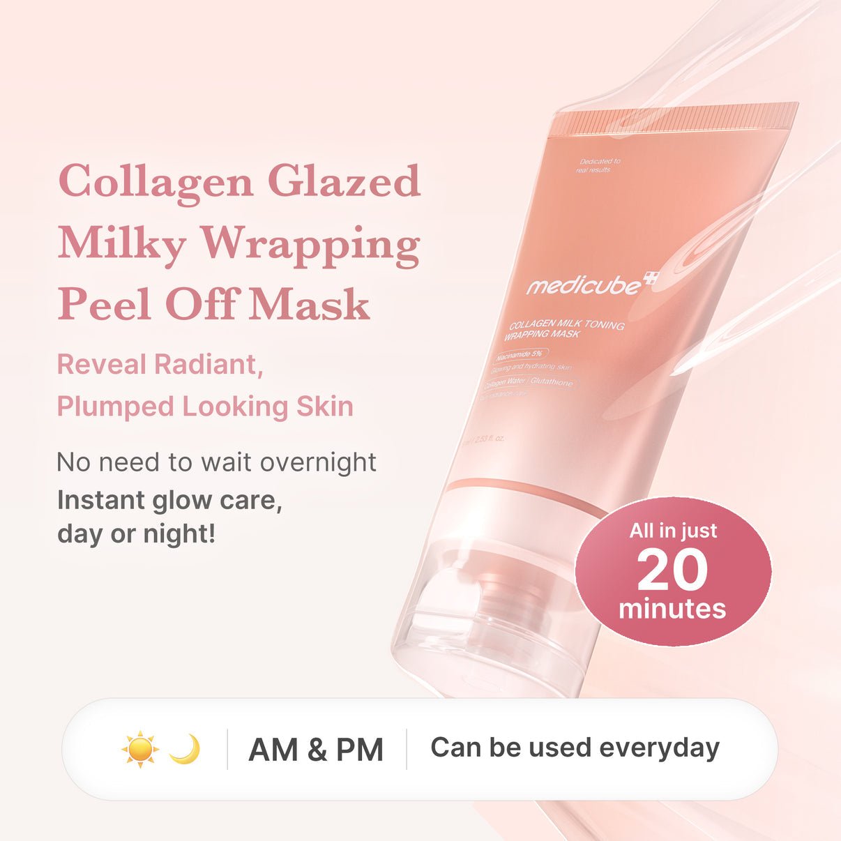 medicube Collagen Milky Glow Daytime Wrapping Mask - OVERRATED