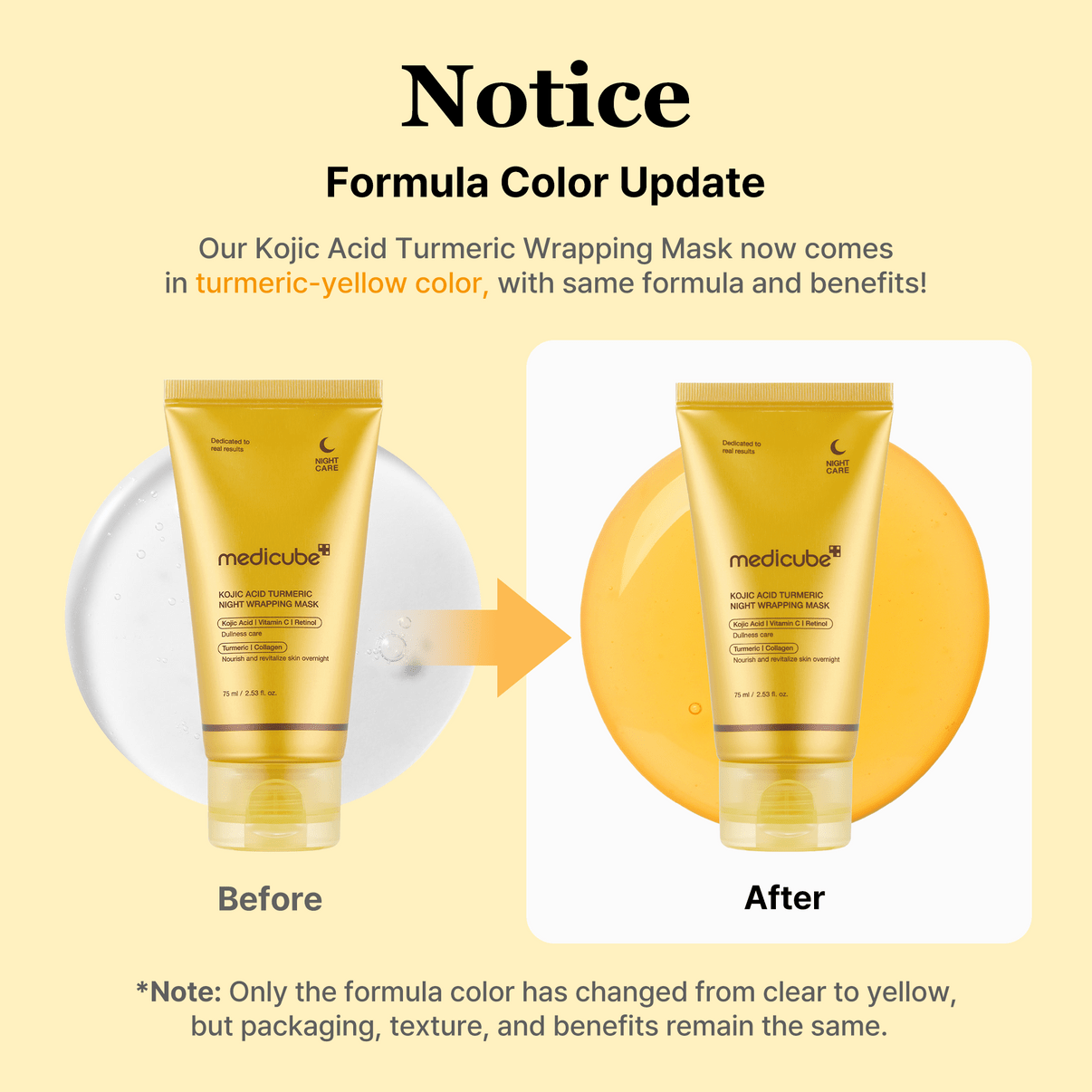 Medicube overnight wrapping mask glass glow skin texture close up - Overrated Korean Beauty & More