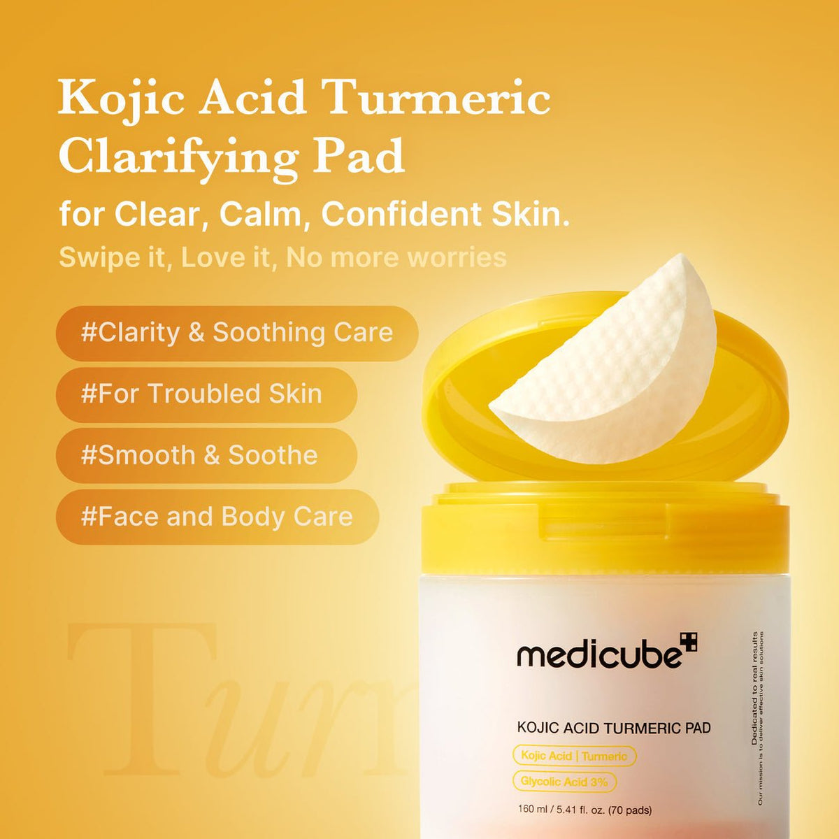 Medicube Kojic Acid Turmeric Toner Pad - OVERRATED