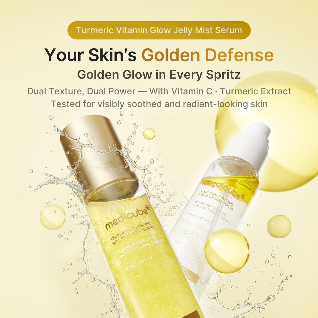 Medicube Kojic Acid Turmeric Vitamin Gold Jelly Mist Serum - OVERRATED