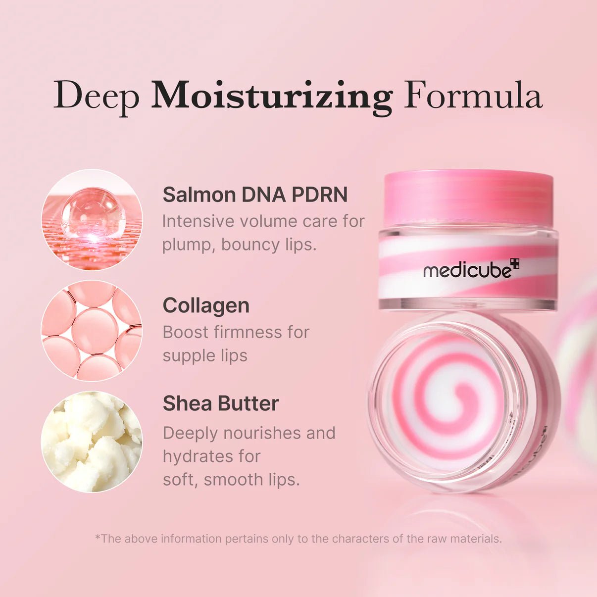 Lip sleeping mask Medicube product details PDRN collagen ingredients packaging - Overrated Korean Beauty & More