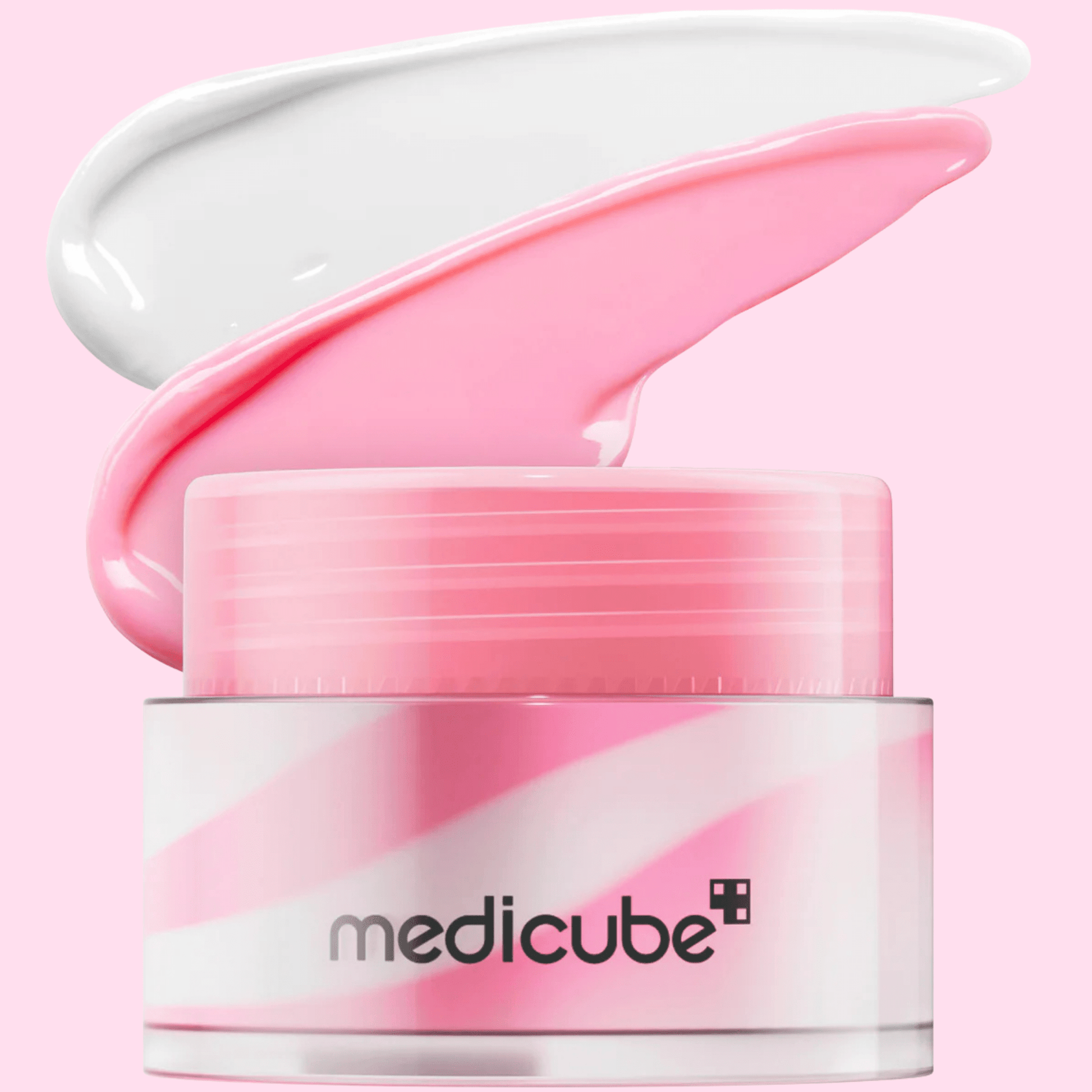 Lip sleeping mask Medicube PDRN pink jar Korean overnight lip treatment - Overrated Korean Beauty & More