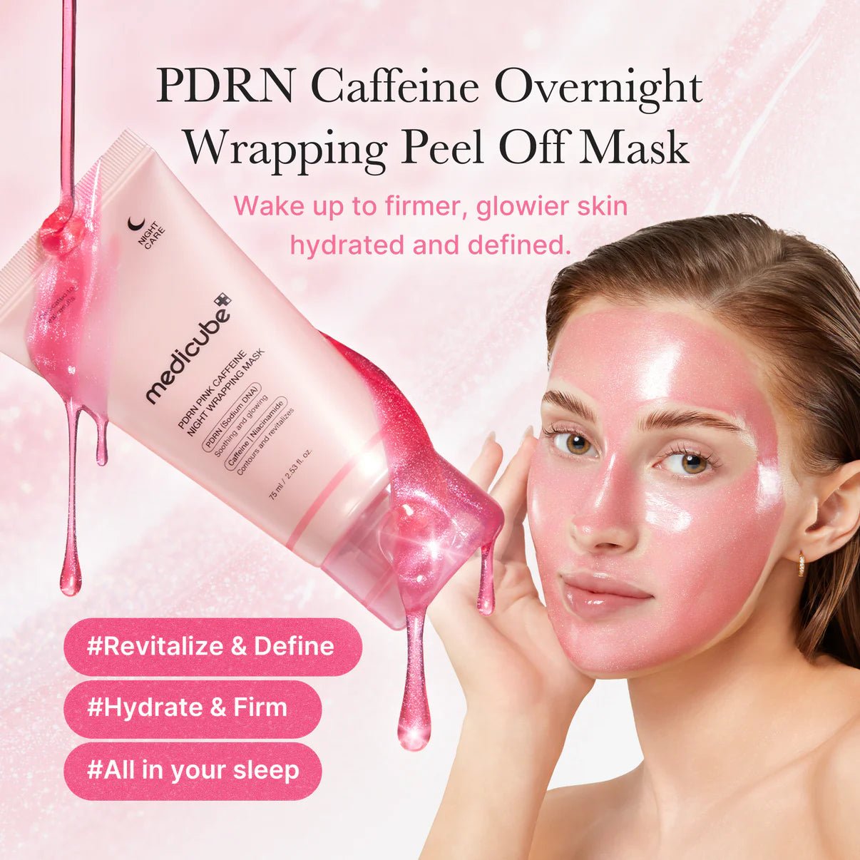 Medicube PDRN Pink Caffeine Overnight Wrapping Mask - OVERRATED