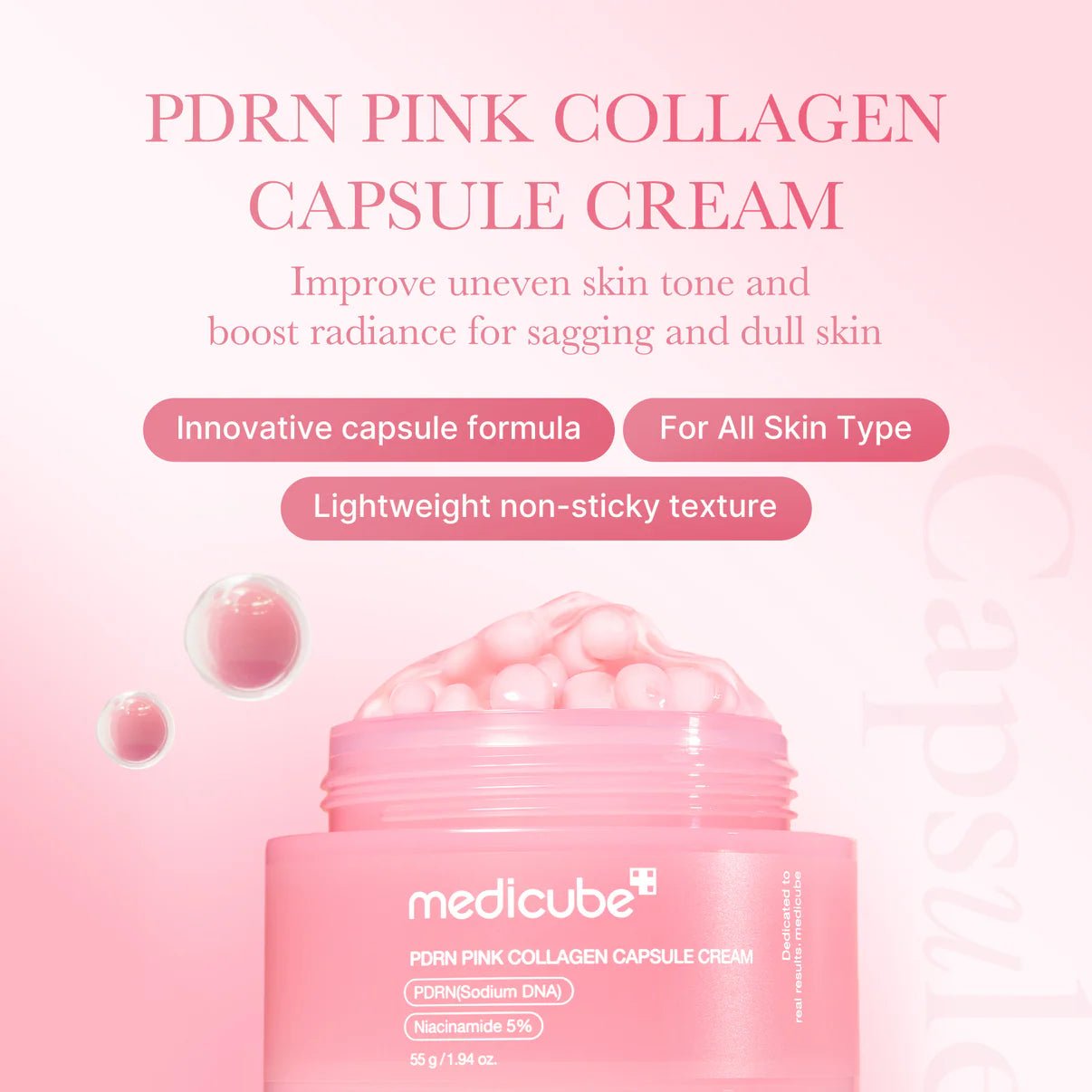 Medicube PDRN Pink Collagen Capsule Cream - OVERRATED