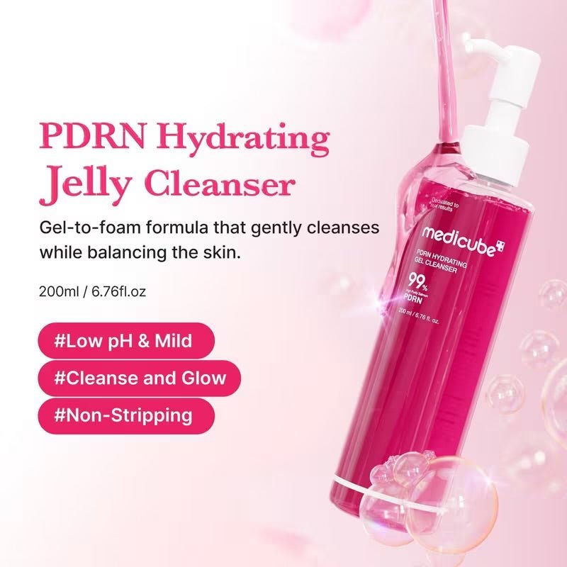 Medicube PDRN Pink Gel Cleanser - OVERRATED