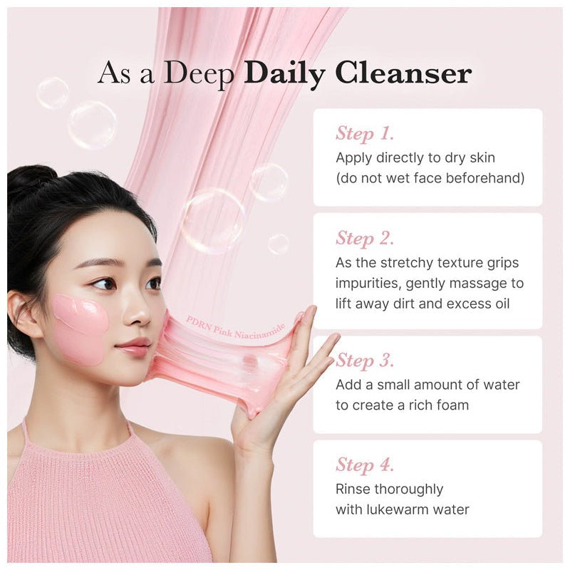medicube PDRN Pink Niacinamide Whip Cleanser - OVERRATED