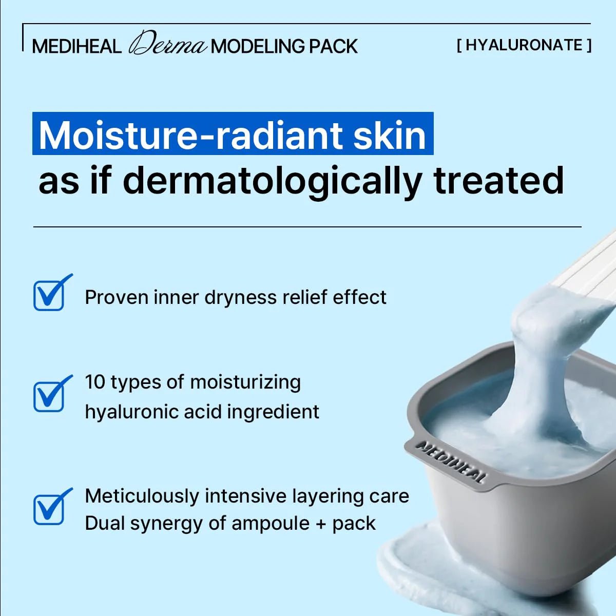 Mediheal Hyaluronate Moisture Derma Modeling Pack - OVERRATED