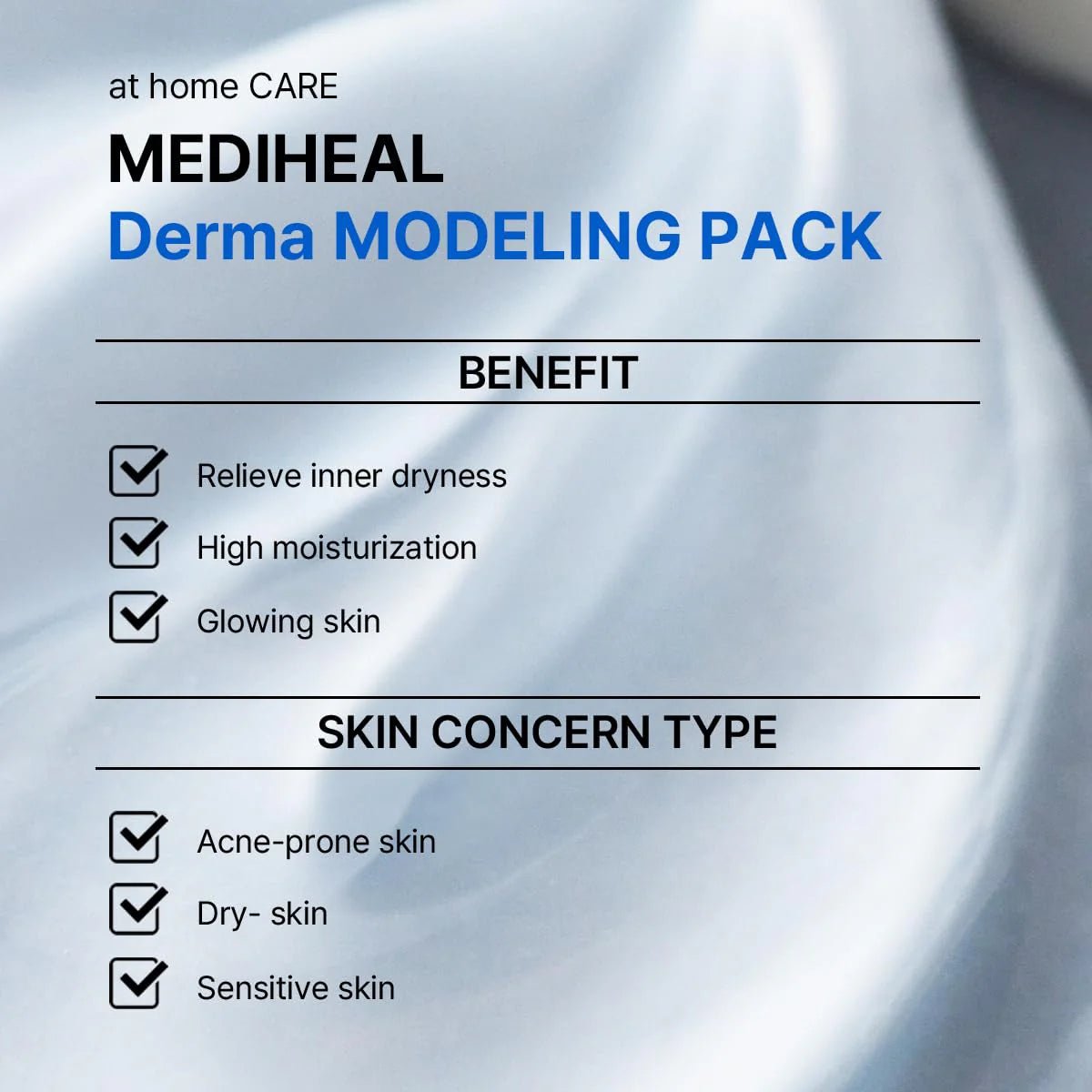 Mediheal Hyaluronate Moisture Derma Modeling Pack - OVERRATED