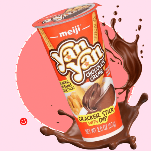 Meiji Yan Yan Chocolate Crème Cracker Stick with Dip - OVERRATED