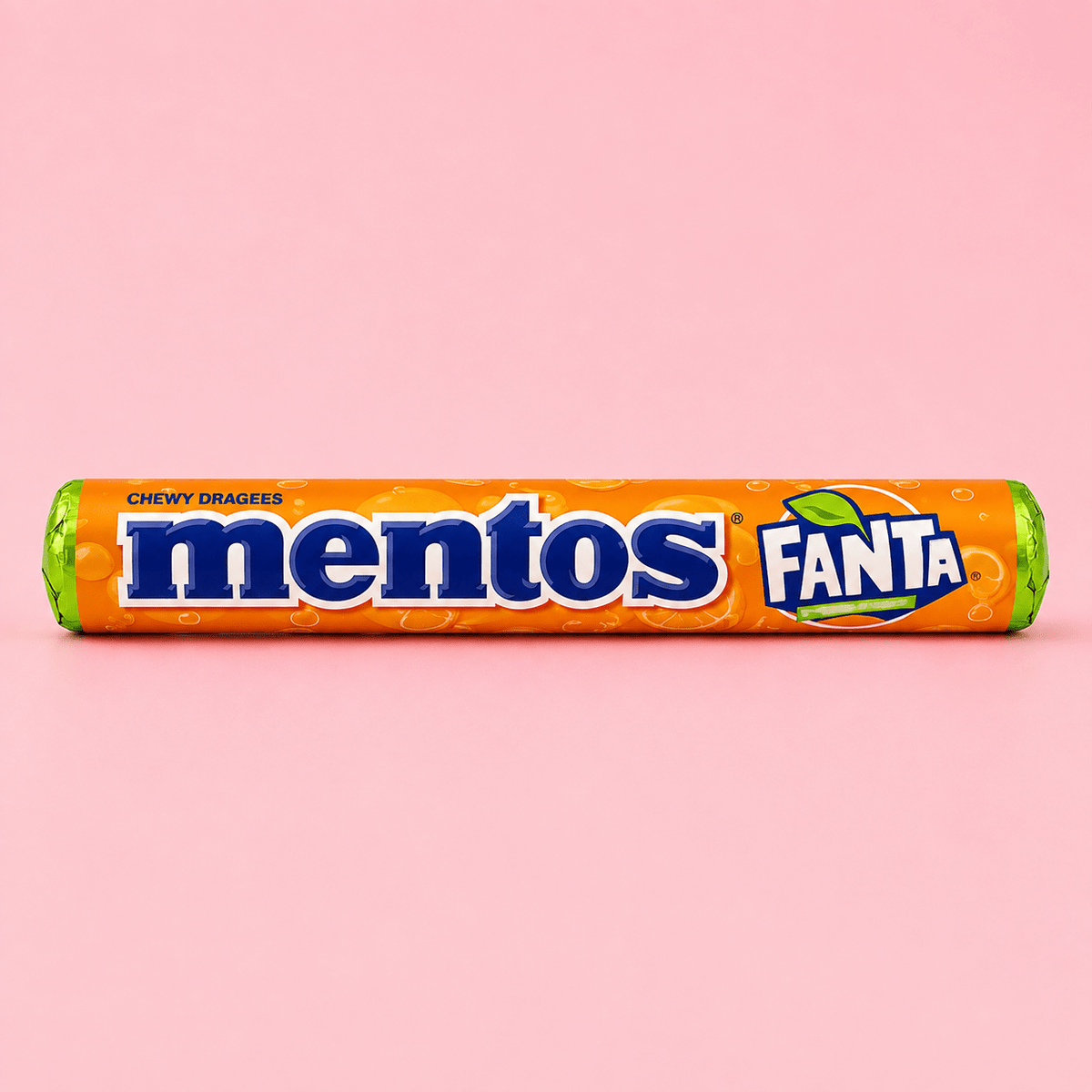 Mentos Orange Fanta Soda Fruit Chewy Candy Roll Import - OVERRATED