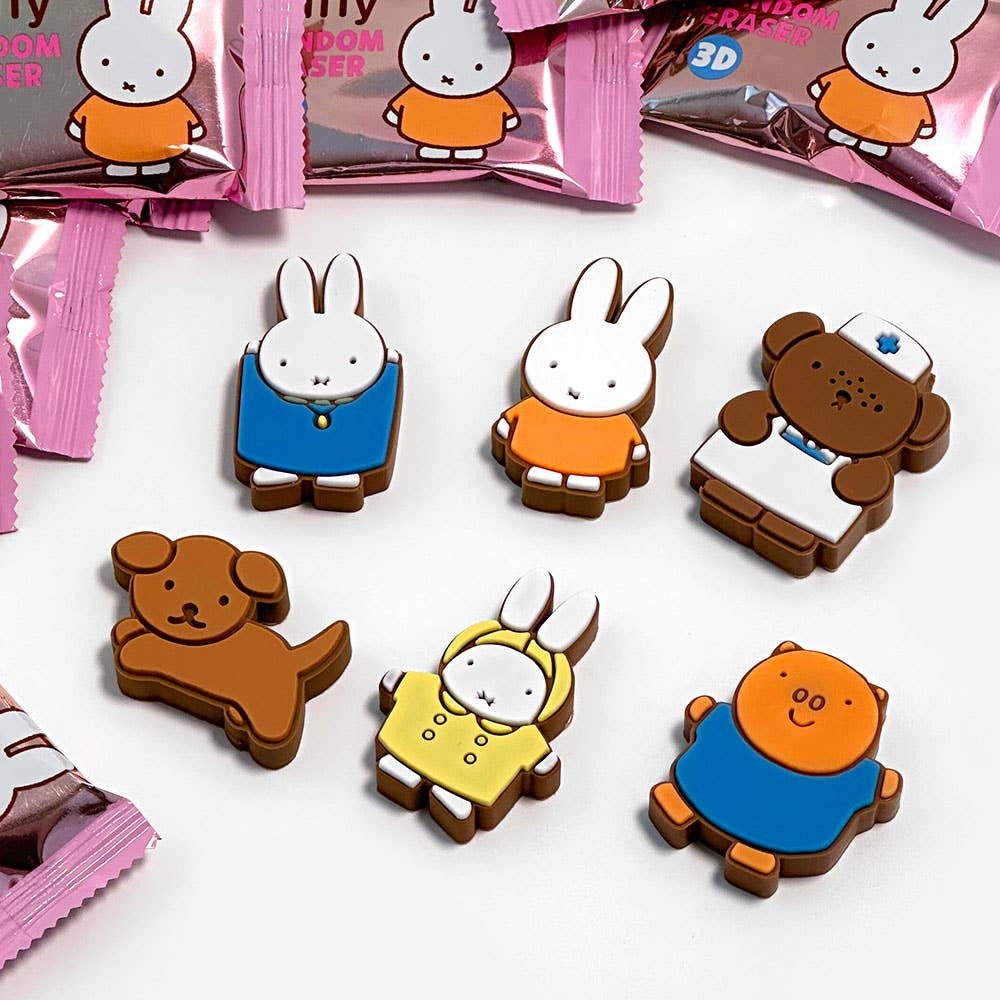 Miffy 3D Figure Eraser Random Eraser Box - OVERRATED