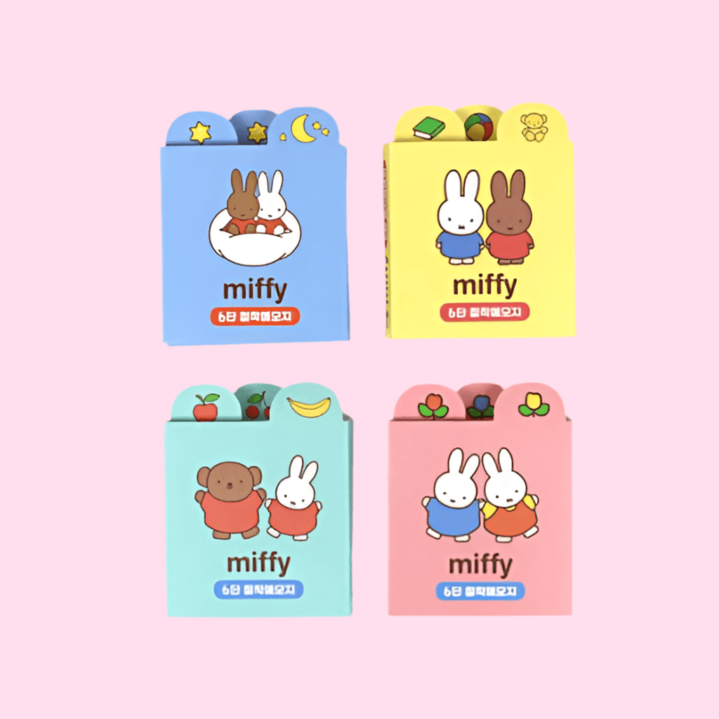 Miffy 6 - Section Sticky Memo Pad Set - OVERRATED