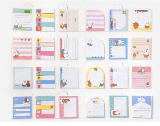 Miffy 6 - Section Sticky Memo Pad Set - OVERRATED