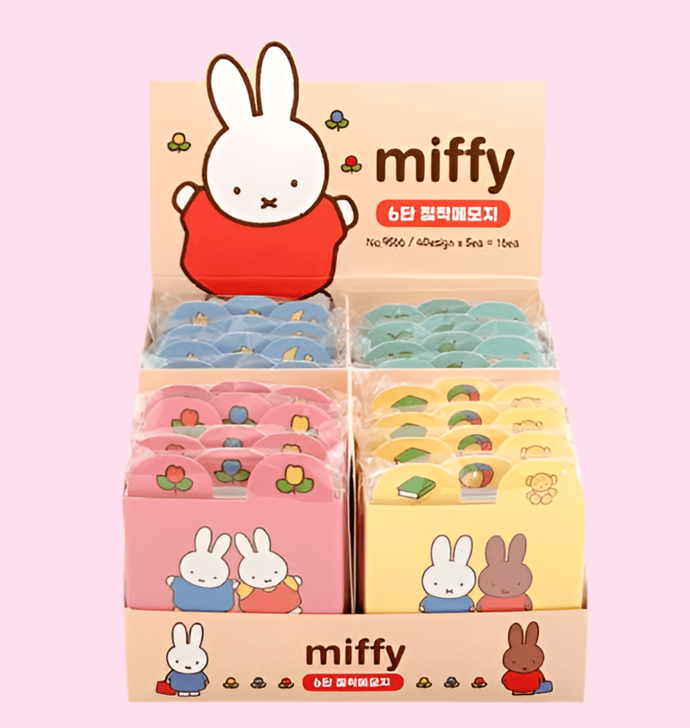 Miffy 6 - Section Sticky Memo Pad Set - OVERRATED