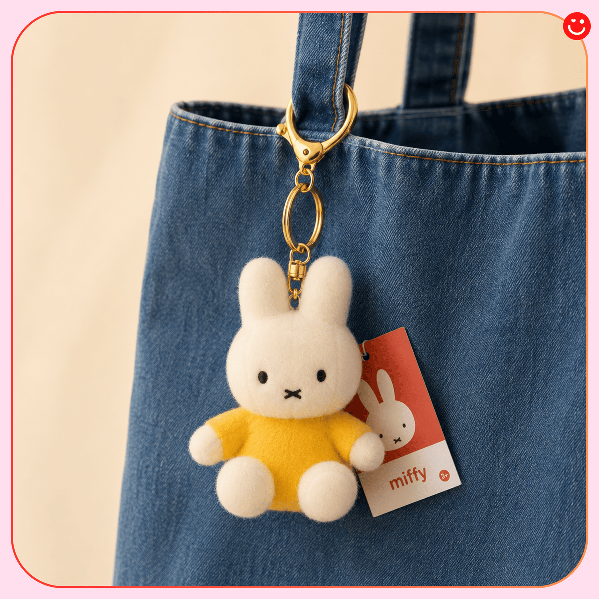 Miffy Classic Yellow Plush Keychain - OVERRATED