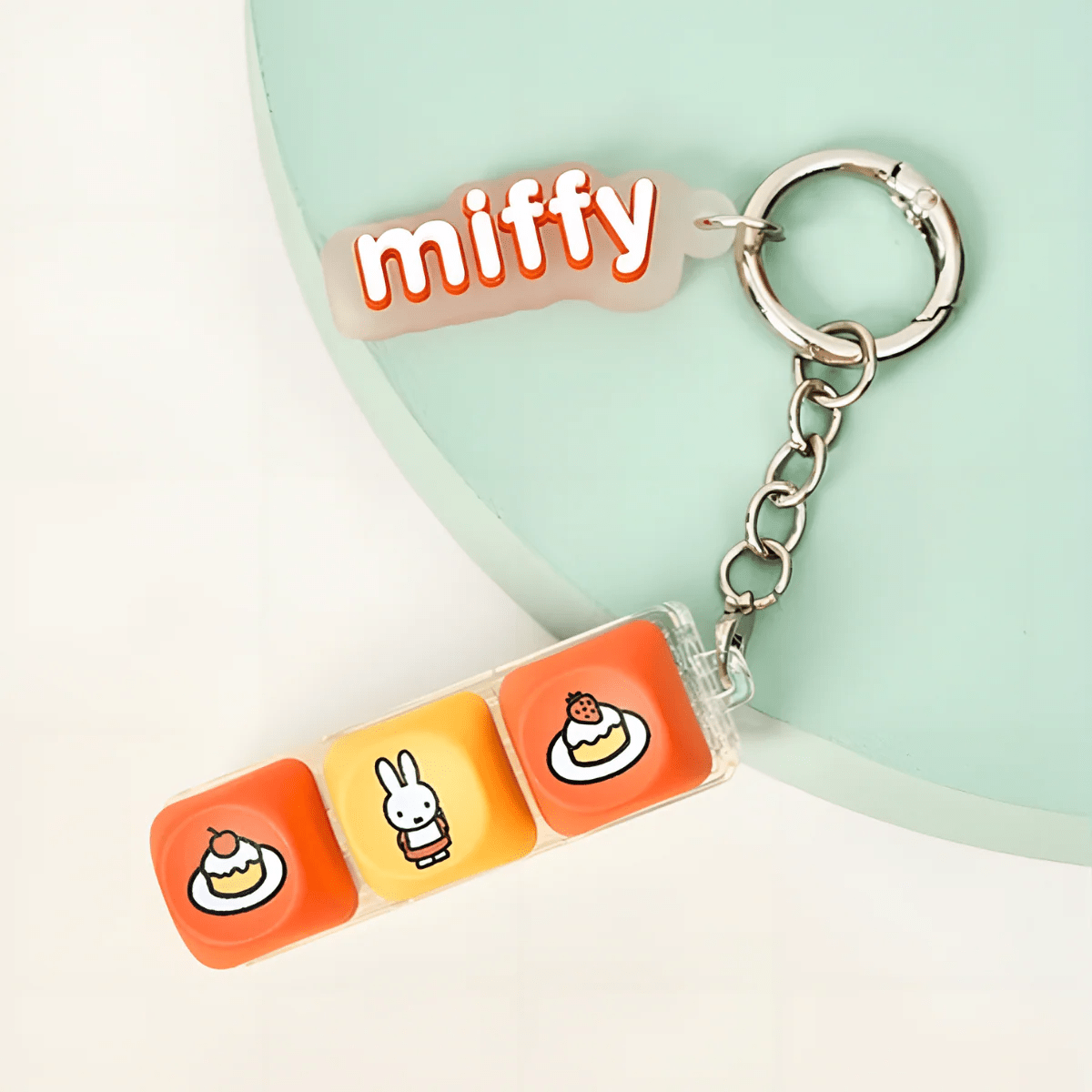 Miffy Mechanical Keycap Fidget Keychain - OVERRATED