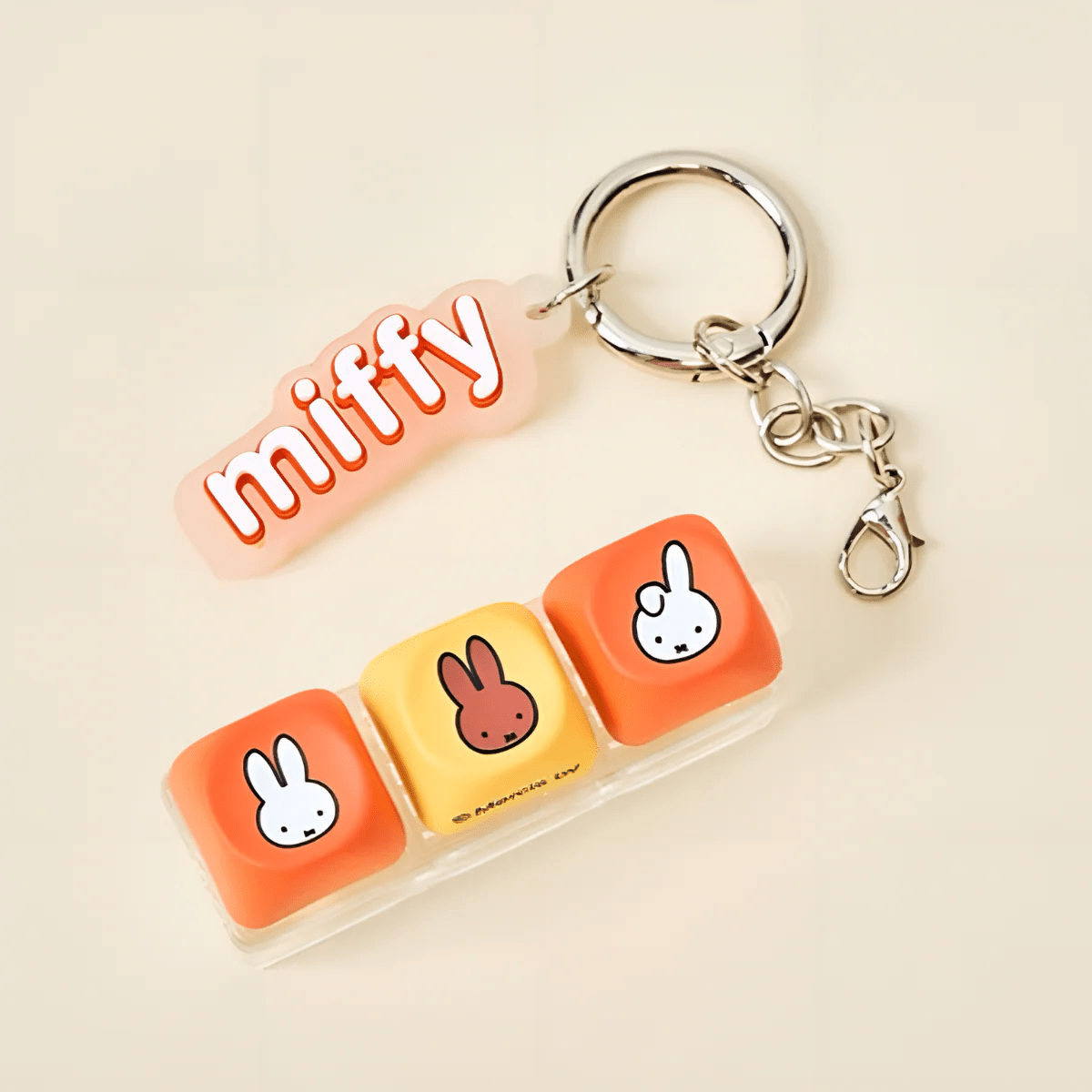 Miffy Mechanical Keycap Fidget Keychain - OVERRATED