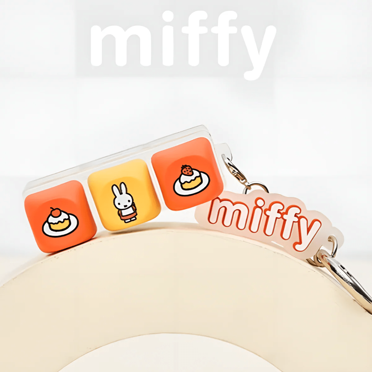 Miffy Mechanical Keycap Fidget Keychain - OVERRATED