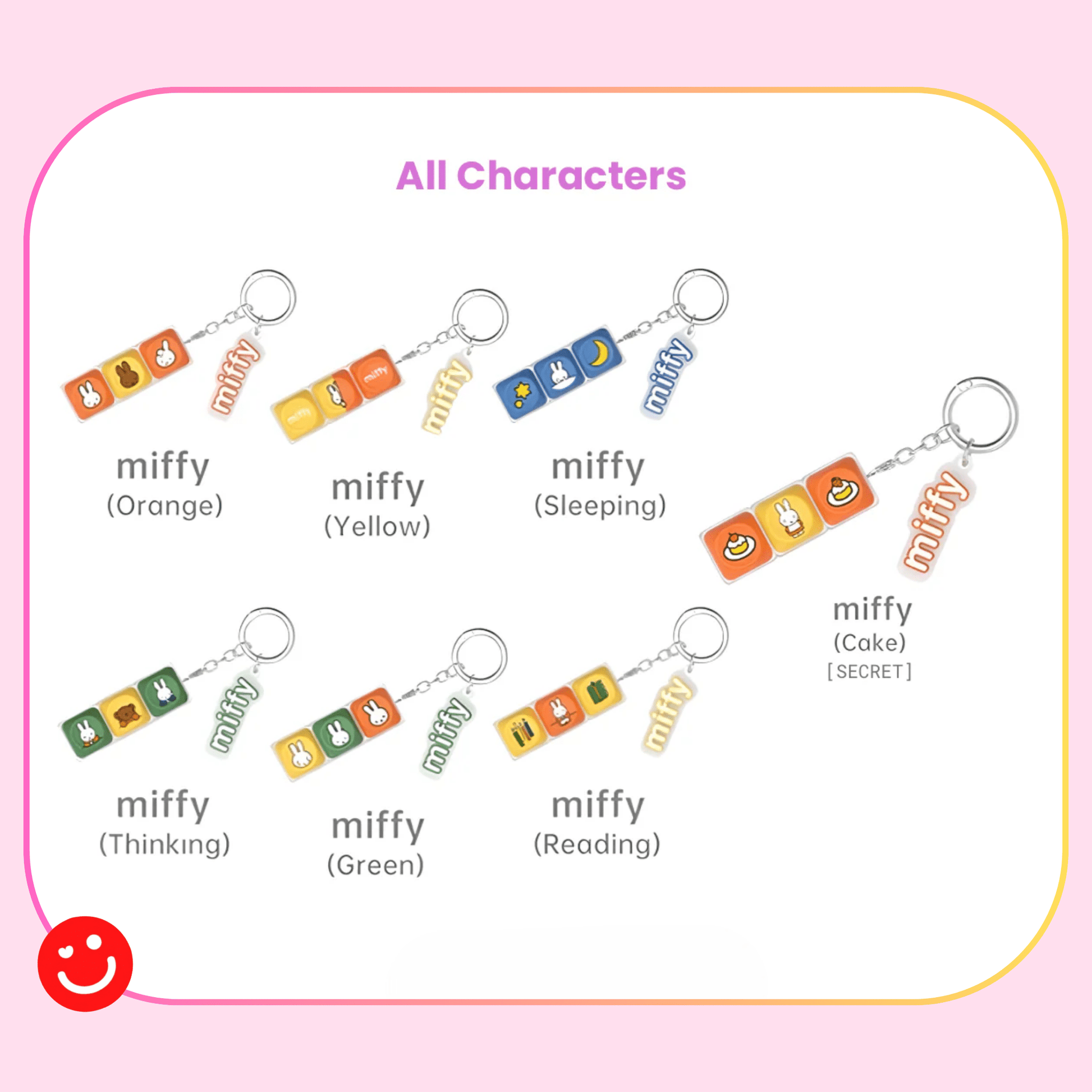 Miffy Mechanical Keycap Fidget Keychain - OVERRATED