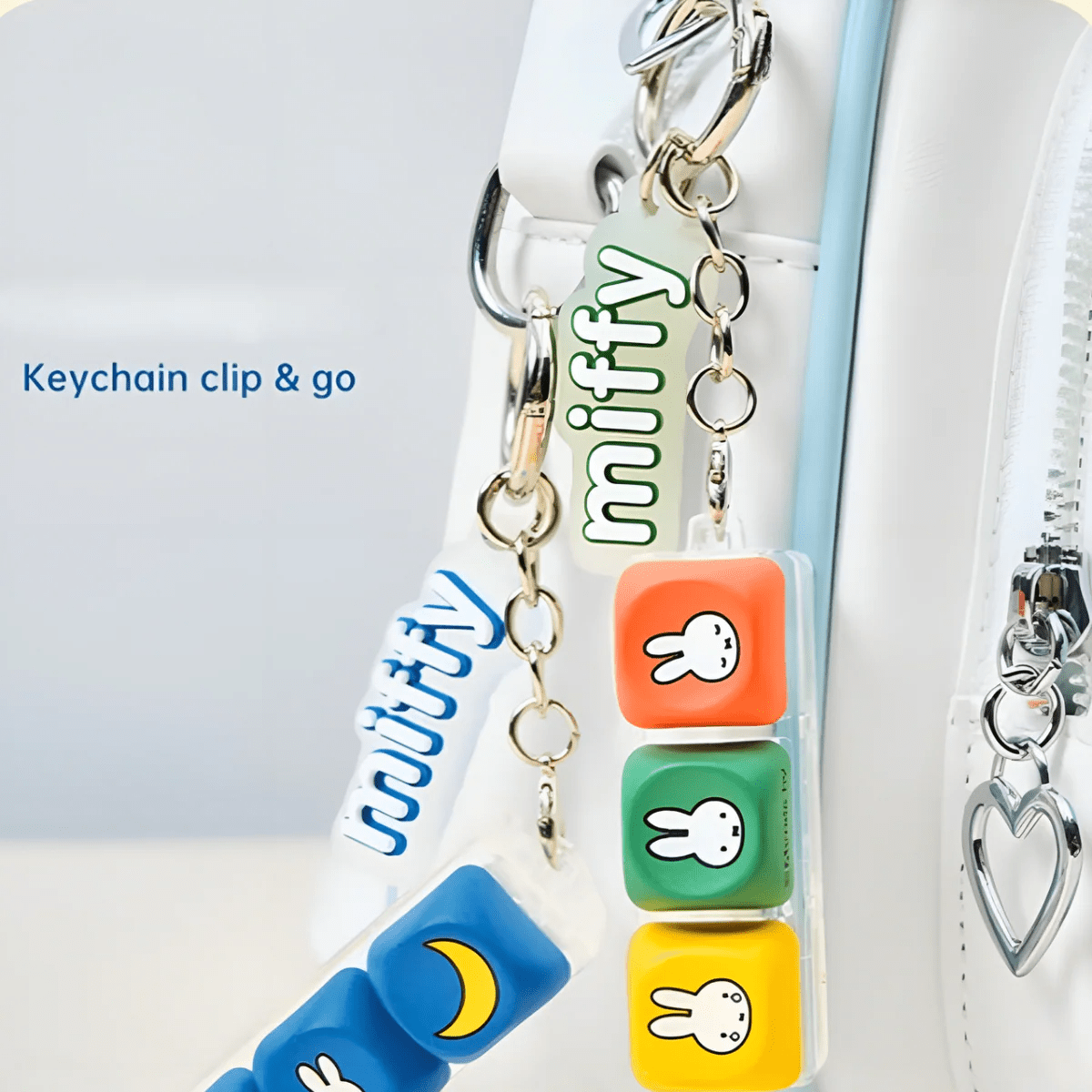 Miffy Mechanical Keycap Fidget Keychain - OVERRATED