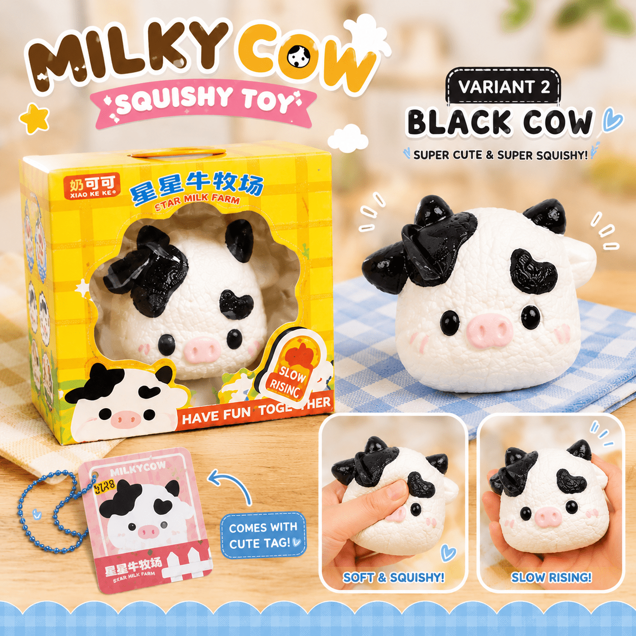 Milky Cow Squishy Toy - OVERRATED