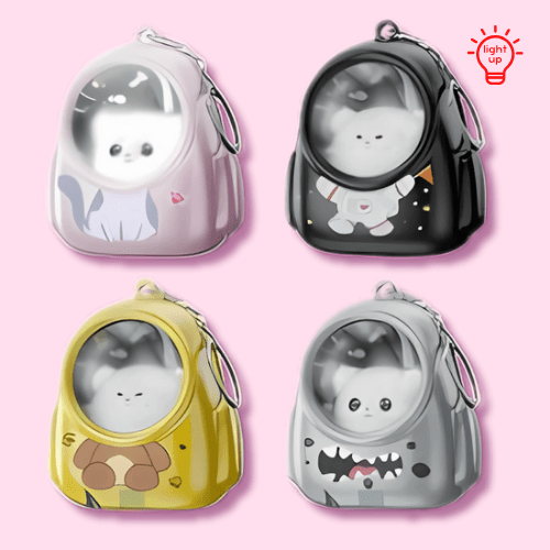 Mini Capsule Cat Keychain with Light - OVERRATED
