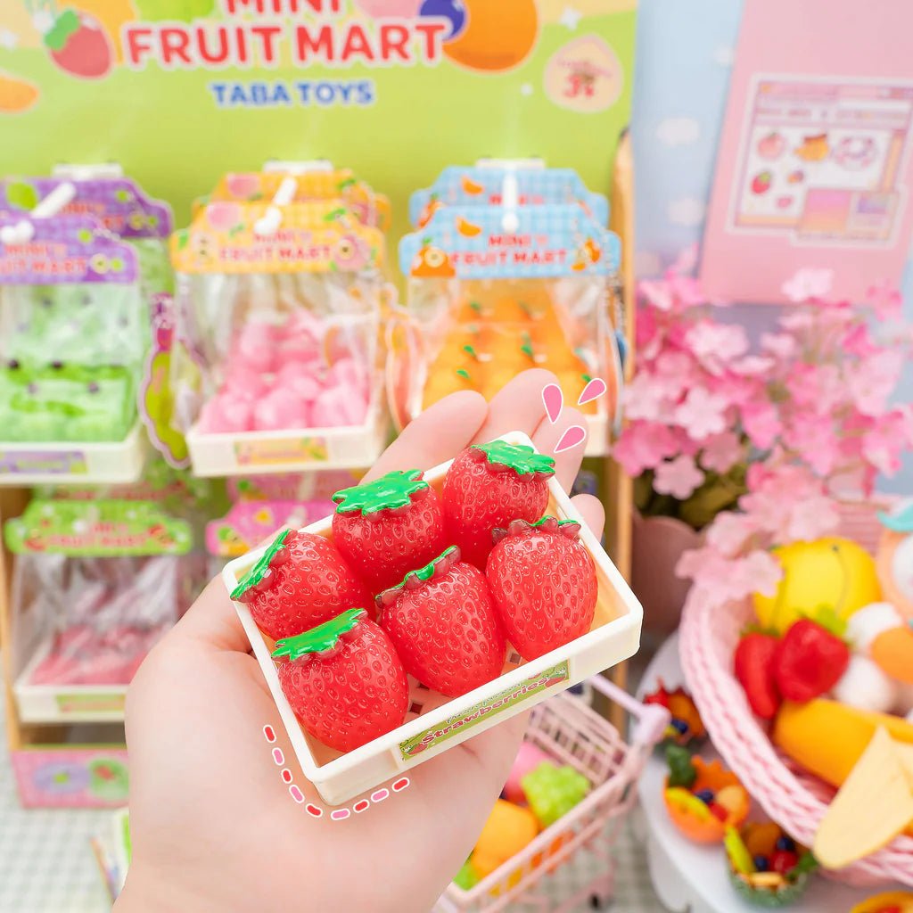 Kawaii squishy toy mini fruit taba pineapple and banana shapes - Overrated Korean Beauty & More