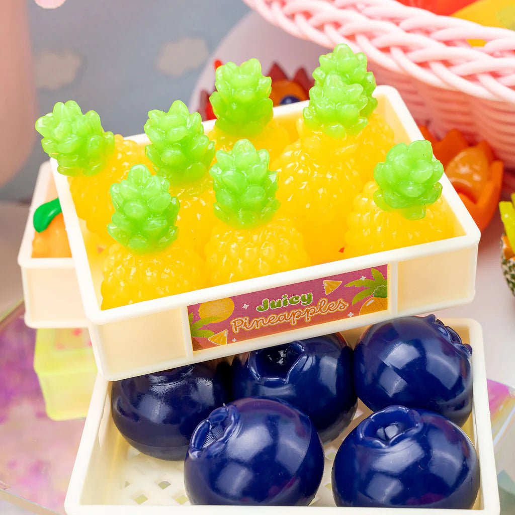 Kawaii squishy toy mini fruit taba mandarin orange shape stress relief - Overrated Korean Beauty & More