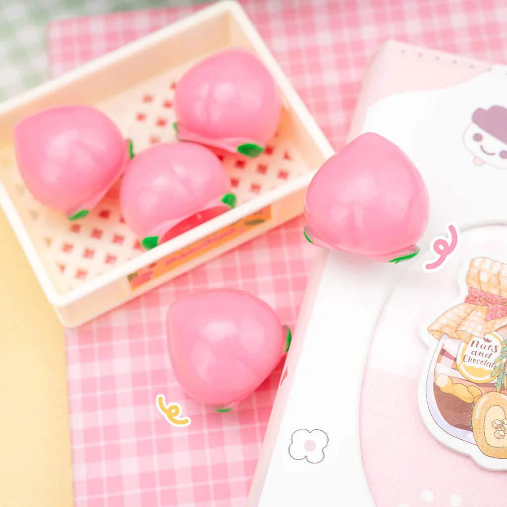 Kawaii squishy toy mini fruit mart taba product packaging label detail - Overrated Korean Beauty & More