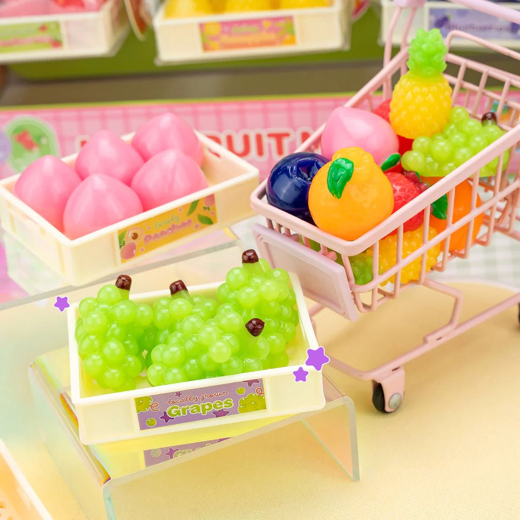 Kawaii squishy toy mini fruit mart taba watermelon slice shape - Overrated Korean Beauty & More