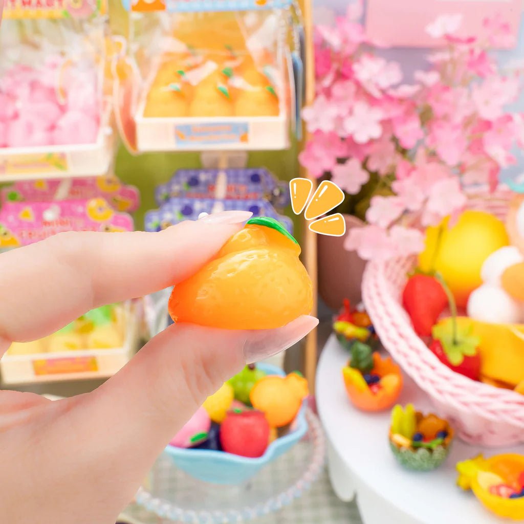 Kawaii squishy toy mini fruit mart taba grape shape squeezing - Overrated Korean Beauty & More
