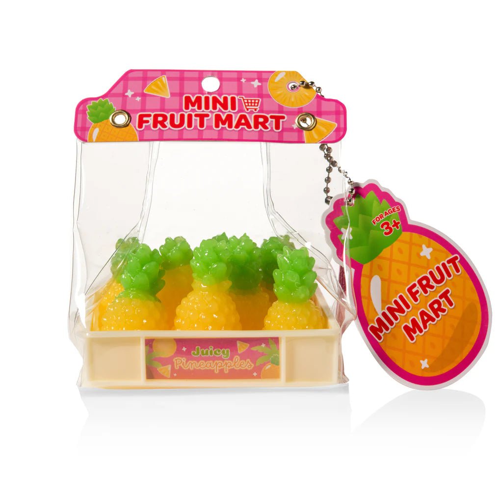 Kawaii squishy toy mini fruit mart taba peach shape detail view - Overrated Korean Beauty & More