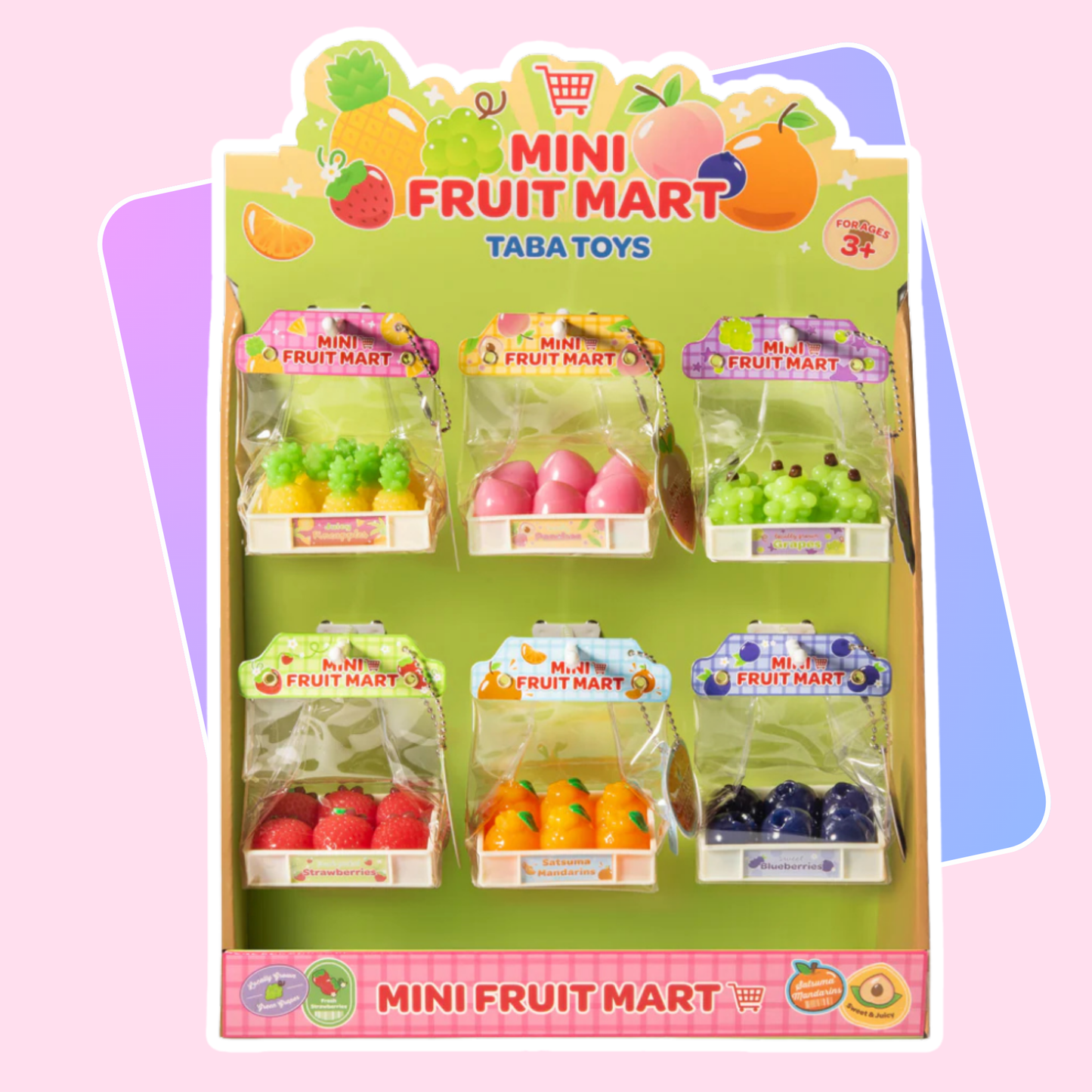 Kawaii squishy toy mini fruit mart taba in hand size comparison - Overrated Korean Beauty & More