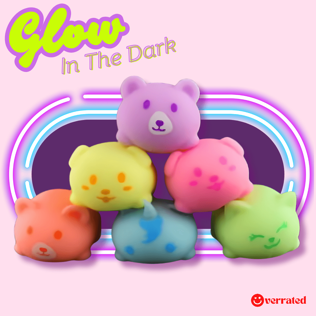 Mini Glow In The Dark Squeeze Pet Sensory Toy - OVERRATED
