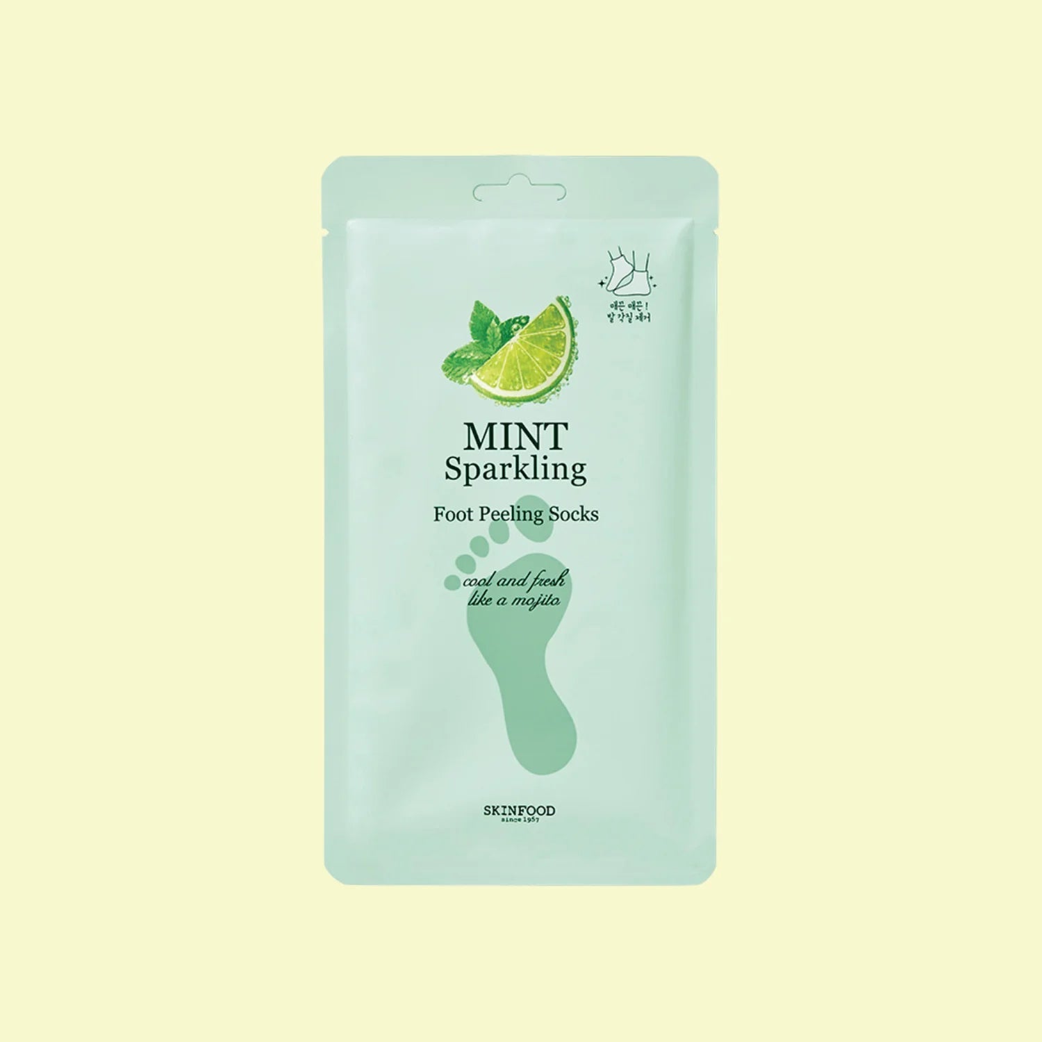 Mint Sparkling Foot Peeling Socks - OVERRATED
