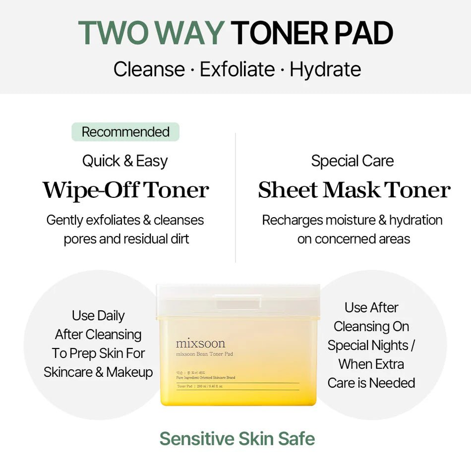 Mixsoon Bean Toner Pad - OVERRATED