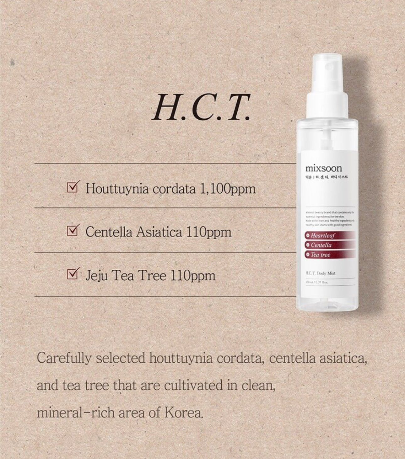 Mixsoon H.C.T. Body Mist - OVERRATED