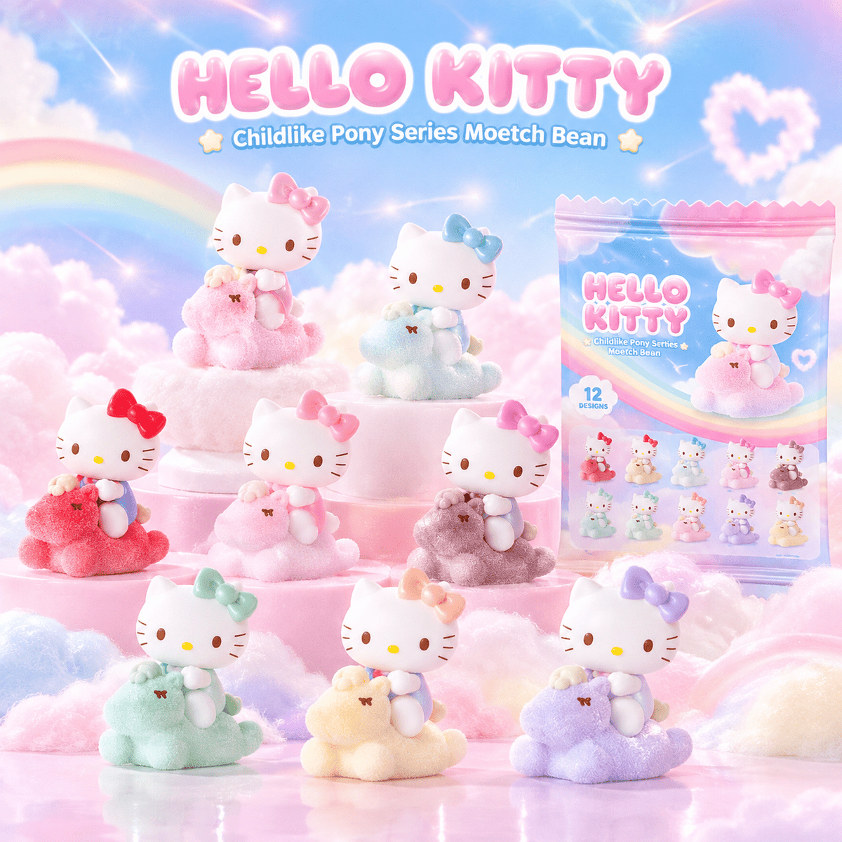Moetch Hello Kitty Childlike Pony Series Moetch Bean Blind Bag - OVERRATED