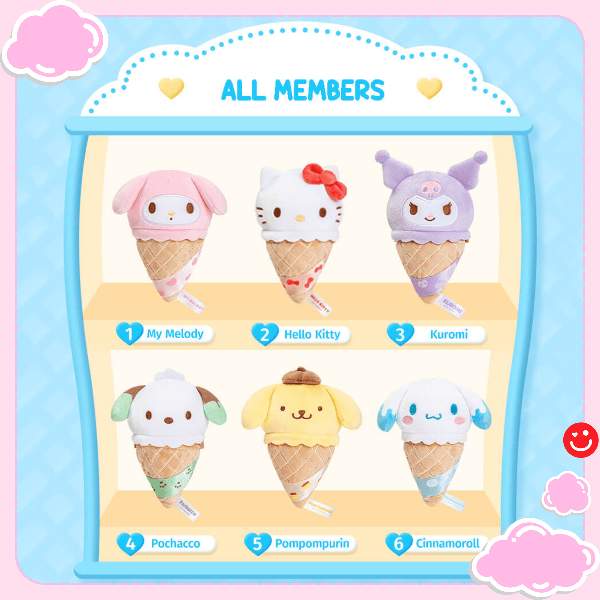 Moetch Sanrio Ice Cream Plush Squishy Blind Box - OVERRATED