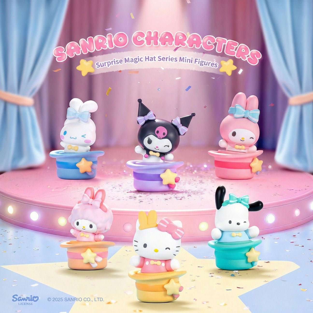 Moetch Sanrio Magic Hat Surprise Miniature Series Wobble Figures Blind Bag - OVERRATED