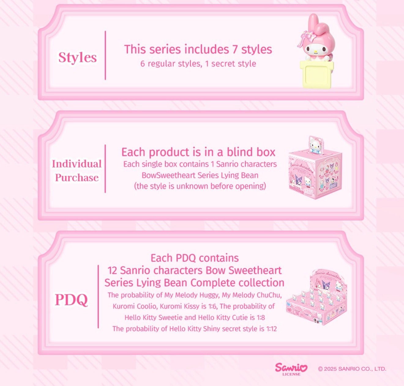 Moetch x Sanrio Characters Sweetheart Bow Series Blind Box - OVERRATED