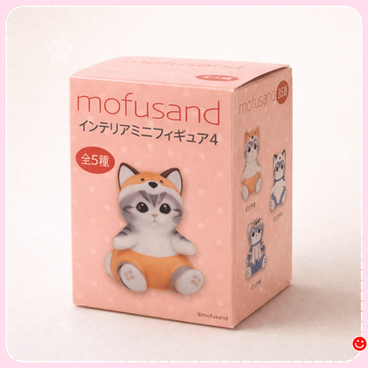 Mofusand blind box Interior Mini Figure Vol 4 sealed package front - Overrated Korean Beauty & More